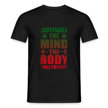 aptitude - T-shirt homme - noir - Devant - AI Model Male 178 light (178cm)