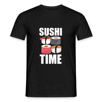 Sushi - Männer T-Shirt - Schwarz - Vorne - AI Model Male 178 light (178cm)