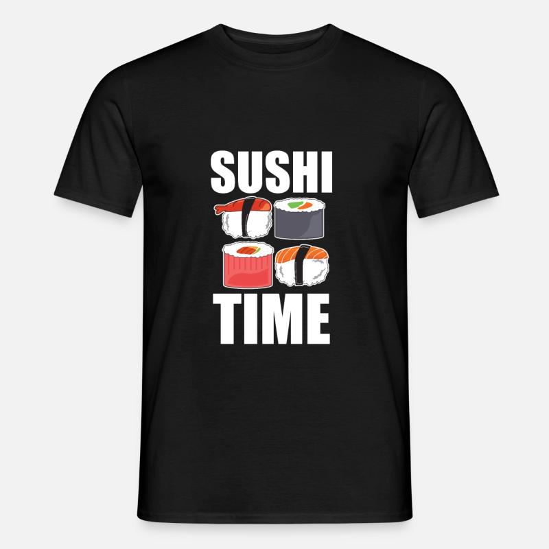 Sushi - Männer T-Shirt - Schwarz