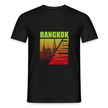 Bangkok - T-shirt homme - noir - Devant - AI Model Male 178 light (178cm)