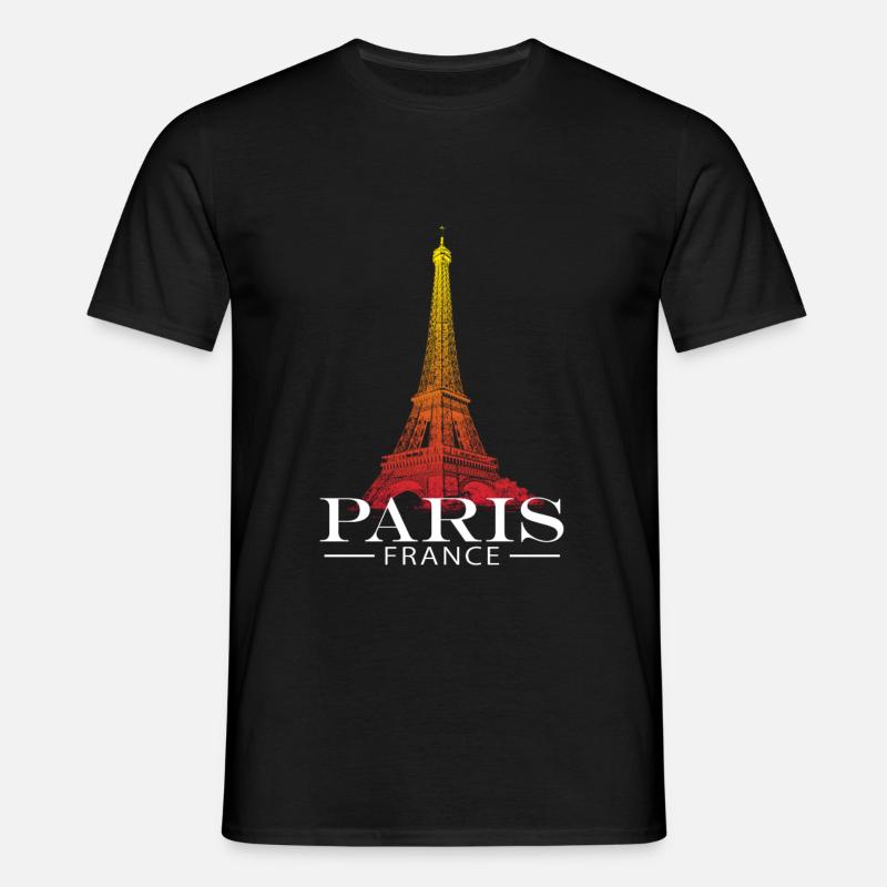 Paris Eiffel Tower - Men's T-Shirt - black