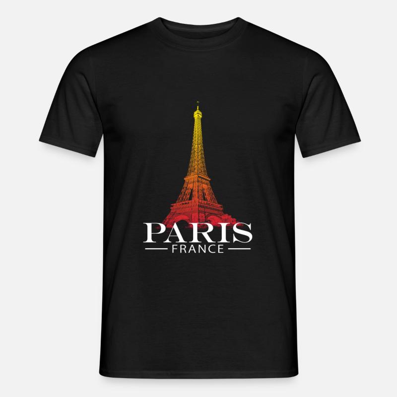 Paris Eiffelturm - Männer T-Shirt - Schwarz