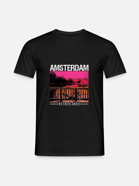 Amsterdam - Men's T-Shirt - black
