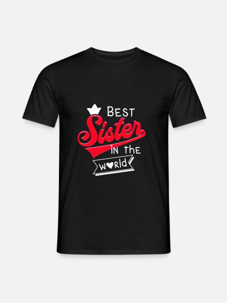 Schwester - Männer T-Shirt - Schwarz