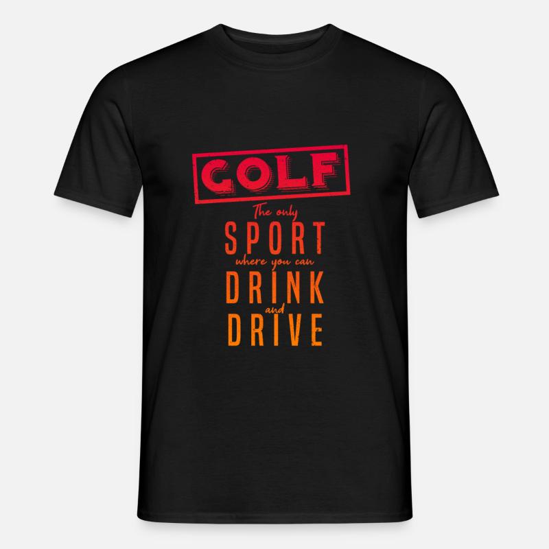 Golf - Männer T-Shirt - Schwarz