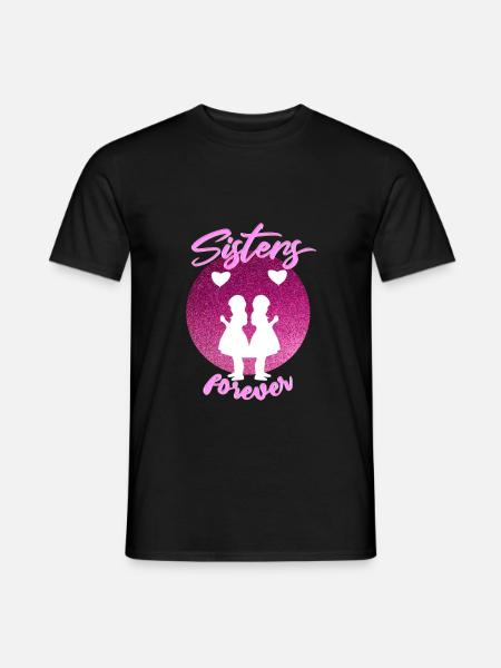 Schwester - Männer T-Shirt - Schwarz