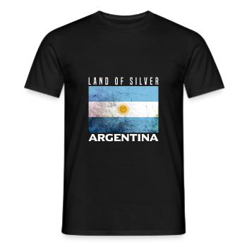 Argentinien - Männer T-Shirt - Schwarz - Vorne - AI Model Male 178 light (178cm)