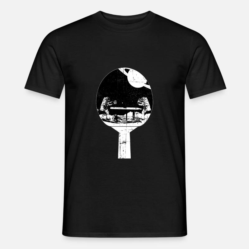 Tischtennisschläger Geschenk - Männer T-Shirt - Schwarz