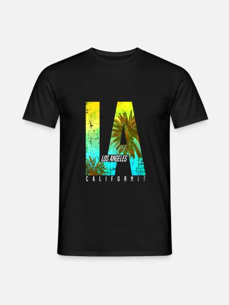 Los Angeles LA - Men's T-Shirt - black