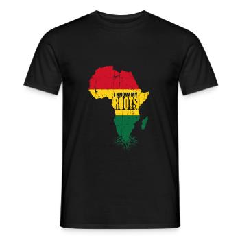 Afrique - T-shirt homme - noir - Devant - AI Model Male 178 light (178cm)