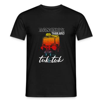 Bangkok Thailand Tuk Tuk - Männer T-Shirt - Schwarz - Vorne - AI Model Male 178 light (178cm)