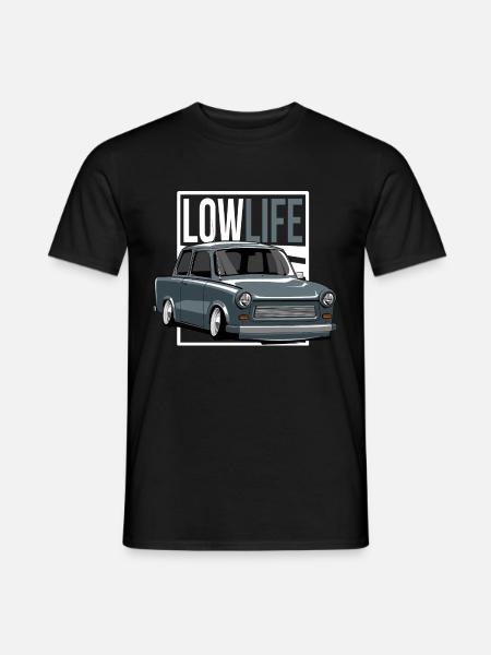 Pappe Low Life - Männer T-Shirt - Schwarz