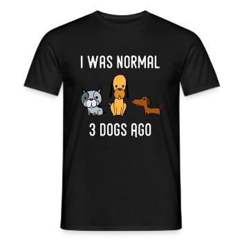 Dog dog lover pet dog owner gift - Men's T-Shirt - black - Front - AI Model Male 178 light (178cm)