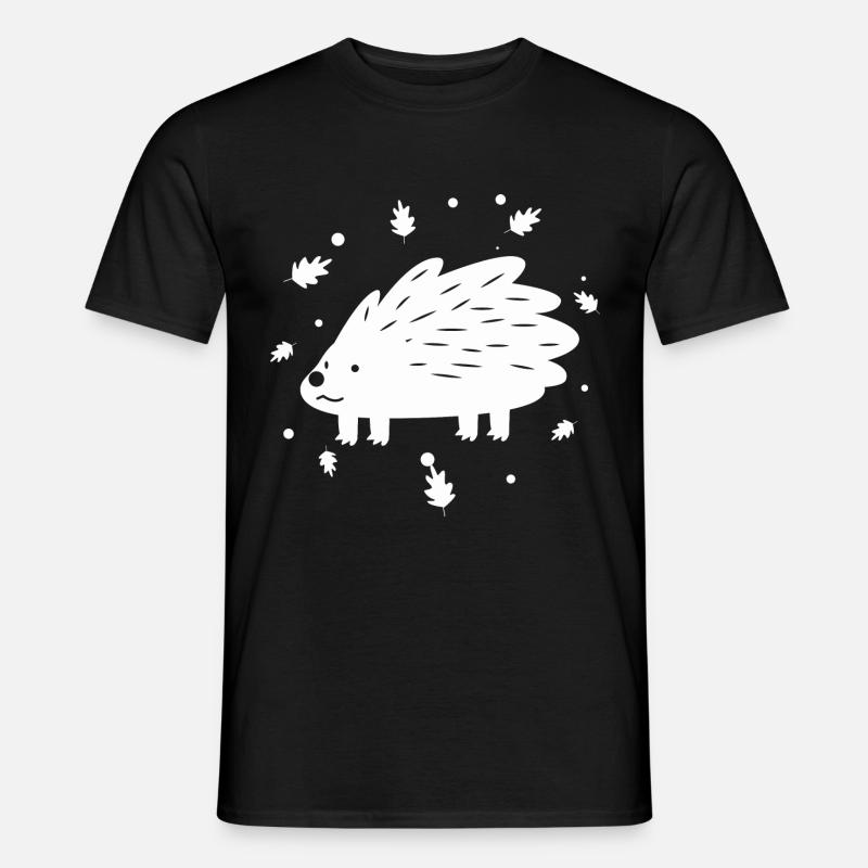 Igel - Männer T-Shirt - Schwarz