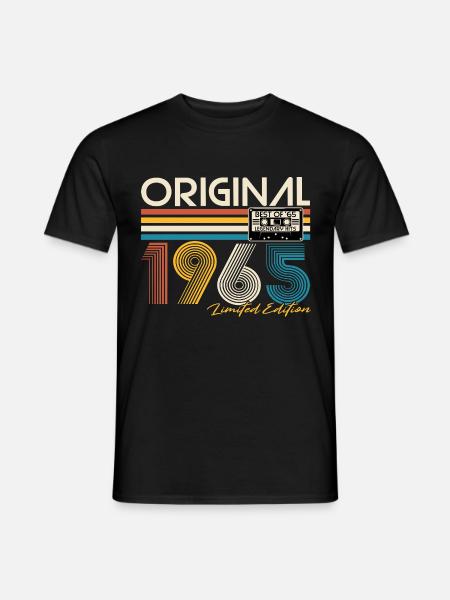 1965 Vintage Vintage Fødselsdag Retro Gave - Mænd T-shirt - sort