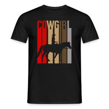Vintage Silhouette - Men's T-Shirt - black - Front - AI Model Male 178 light (178cm)