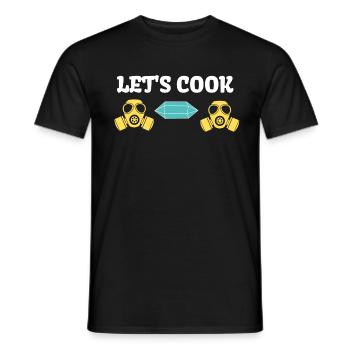 LET'S COOK SERIES GANGSTER - Männer T-Shirt - Schwarz - Vorne - AI Model Male 178 light (178cm)