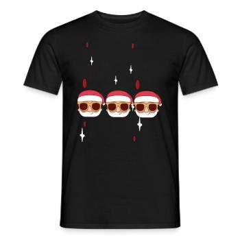 Joyeux Noël Familles Freiertage Logo - T-shirt homme - noir - Devant - AI Model Male 178 light (178cm)