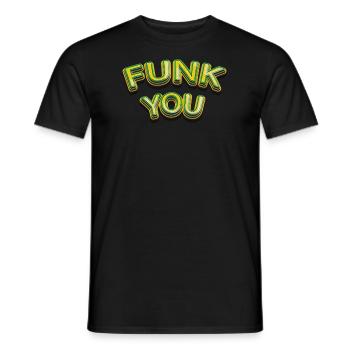 Funk vous - T-shirt homme - noir - Devant - AI Model Male 178 light (178cm)