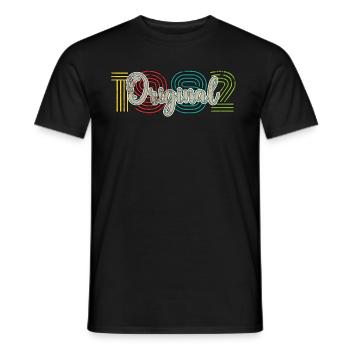 Original 1982 - T-shirt homme - noir - Devant - AI Model Male 178 light (178cm)