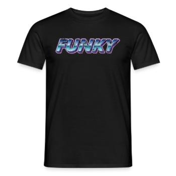 Funky Vintage - Männer T-Shirt - Schwarz - Vorne - AI Model Male 178 light (178cm)