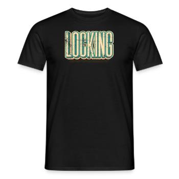 Locking Funk Style Tanz - Männer T-Shirt - Schwarz - Vorne - AI Model Male 178 light (178cm)
