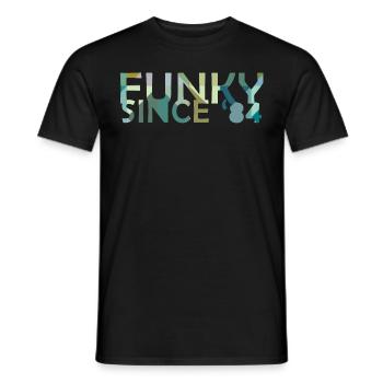 Funky since 1984 - Männer T-Shirt - Schwarz - Vorne - AI Model Male 178 light (178cm)