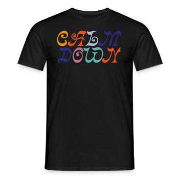 Du calme - T-shirt homme - noir - Devant - AI Model Male 178 light (178cm)