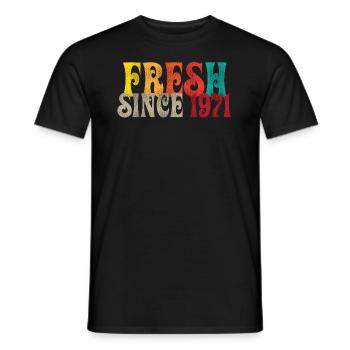 Millésime 1971 - T-shirt homme - noir - Devant - AI Model Male 178 light (178cm)
