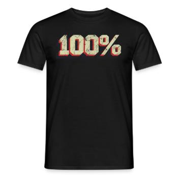 100% millésime - T-shirt homme - noir - Devant - AI Model Male 178 light (178cm)