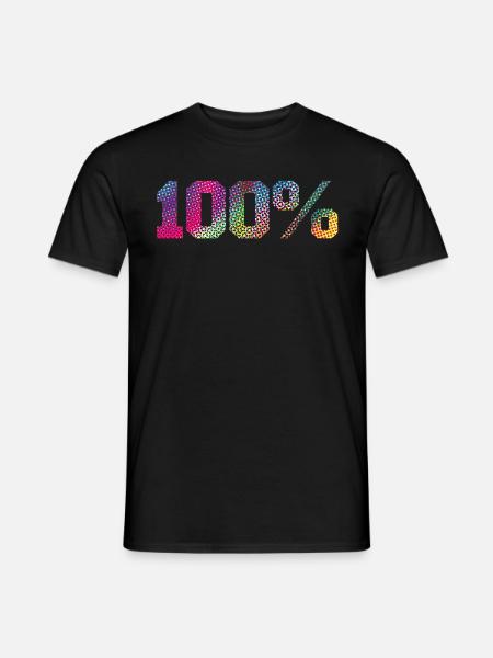 100% - Men's T-Shirt - black