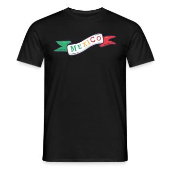 Mexico Flagge - Männer T-Shirt - Schwarz - Vorne - AI Model Male 178 light (178cm)