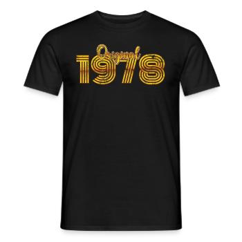 Millésime 1978 - T-shirt homme - noir - Devant - AI Model Male 178 light (178cm)