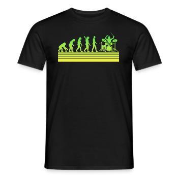 Batterie Drummer Evolution - T-shirt homme - noir - Devant - AI Model Male 178 light (178cm)