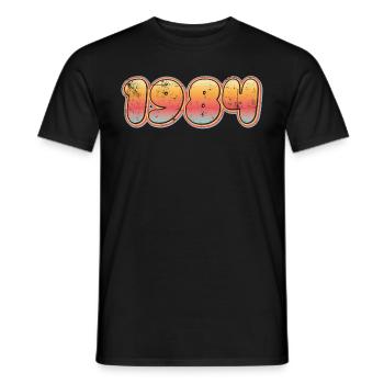 Millésime 1984 - T-shirt homme - noir - Devant - AI Model Male 178 light (178cm)