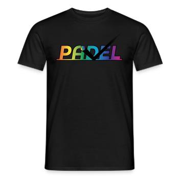 Pádel - Männer T-Shirt - Schwarz - Vorne - AI Model Male 178 light (178cm)
