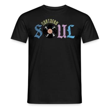 Northern Soul Vintage - T-shirt homme - noir - Devant - AI Model Male 178 light (178cm)