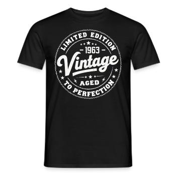 Legende seit 1963 Genial seit 1963 Retro 1963 - Männer T-Shirt - Schwarz - Vorne - AI Model Male 178 light (178cm)