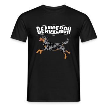 Beauceron - T-shirt homme - noir - Devant - AI Model Male 178 light (178cm)