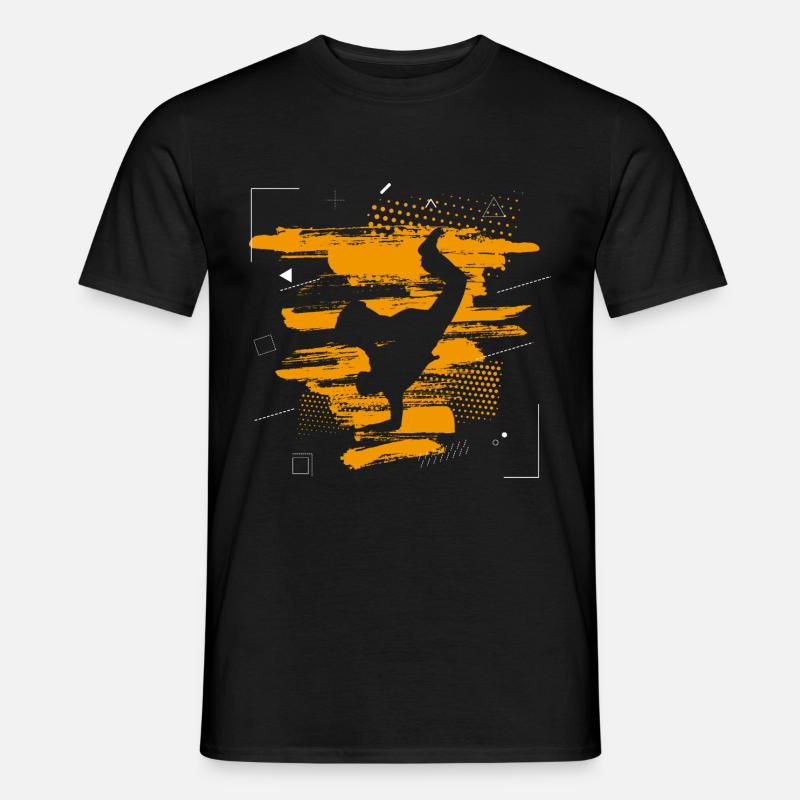 Breakdance Abstrakt - Männer T-Shirt - Schwarz