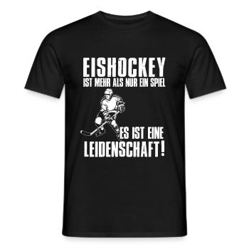 Eishockey ist mehr als nur ein Spiel Leidenschaft - Männer T-Shirt - Schwarz - Vorne - AI Model Male 178 light (178cm)