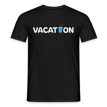 Holidaymakers ready for a holiday Gift ideas - Men's T-Shirt - black - Front - AI Model Male 178 light (178cm)