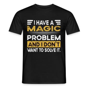Magic is my hobby - Männer T-Shirt - Schwarz - Vorne - AI Model Male 178 light (178cm)