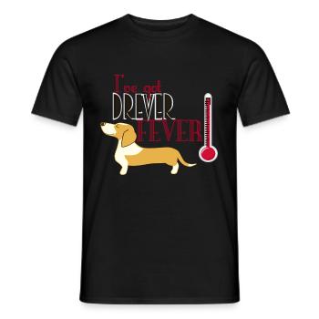 Drever Fieber leicht - Männer T-Shirt - Schwarz - Vorne - AI Model Male 178 light (178cm)