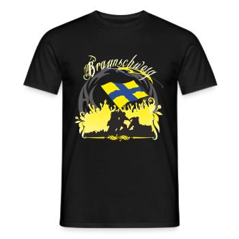 braunschweig - Männer T-Shirt - Schwarz - Vorne - AI Model Male 178 light (178cm)