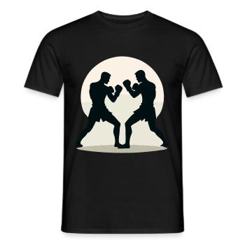 Kickboxing Kickboxer - Men's T-Shirt - black - Front - AI Model Male 178 light (178cm)