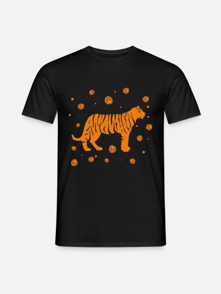 Tiger - Afrika - Villmark - Bevaring - T-shirt herr - svart
