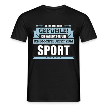 Lustiger Sport Spruch - Männer T-Shirt - Schwarz - Vorne - AI Model Male 178 light (178cm)