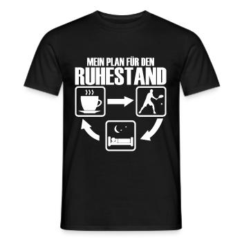 Tennis Pensioner Grandpa - Retirement Saying - Men's T-Shirt - black - Front - AI Model Male 178 light (178cm)