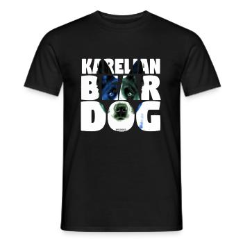 NASSU Karelian Green - T-shirt homme - noir - Devant - AI Model Male 178 light (178cm)